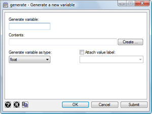 mygenerate dialog