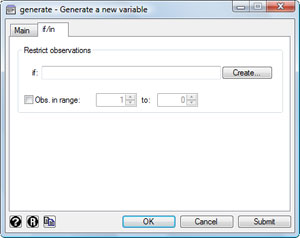 mygenerate dialog