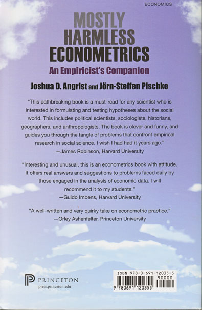 Stata Bookstore: Mostly Harmless Econometrics: An