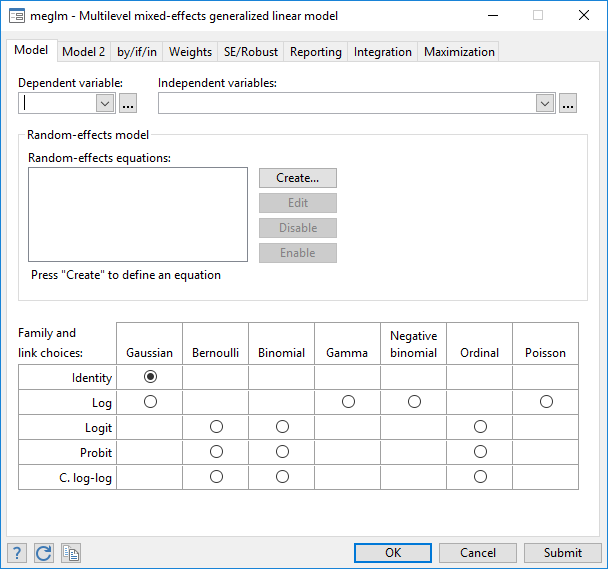 Markeret Drivkraft Mauve Multilevel generalized linear models | Stata