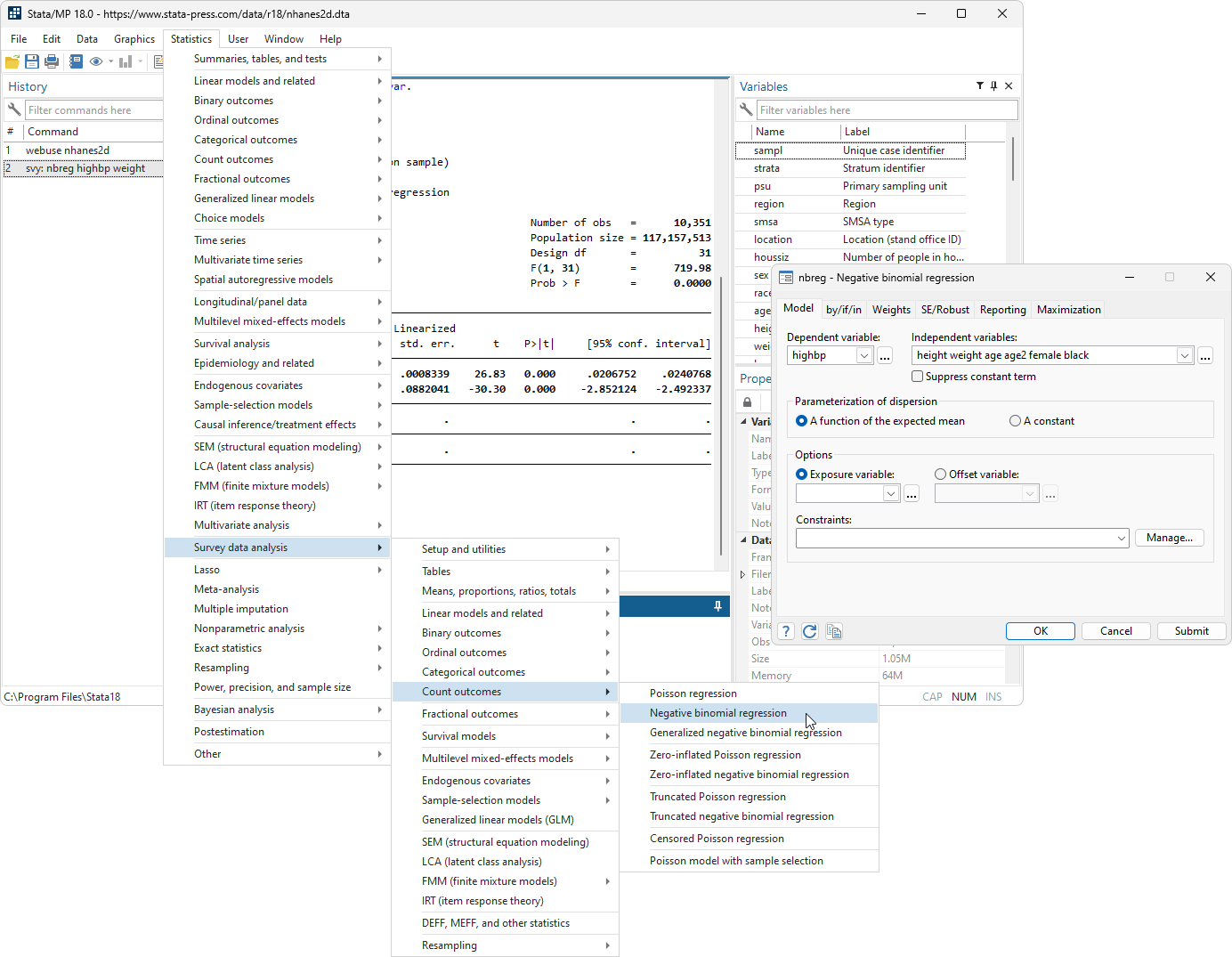 max number of variables in stata mp