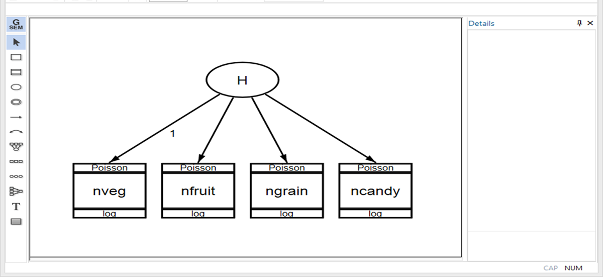 Path diagram in SEM Builder