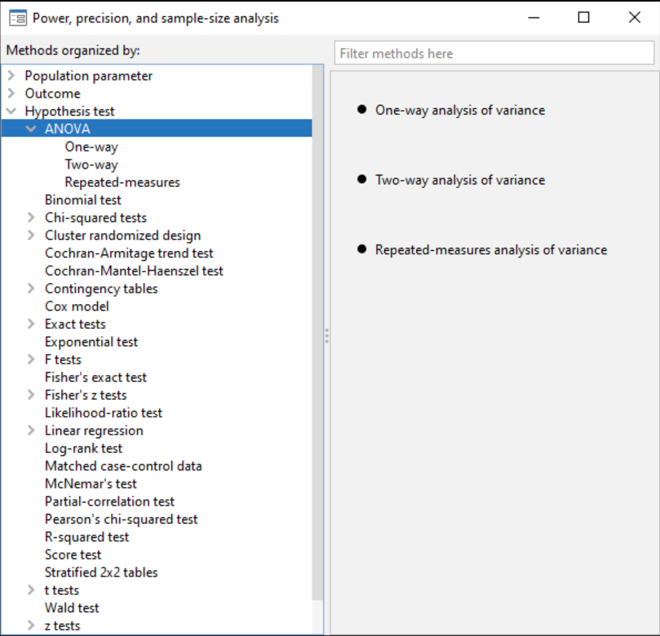 Power Analysis For Anova Models Stata