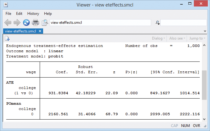 Endogenous treatment-effects estimation