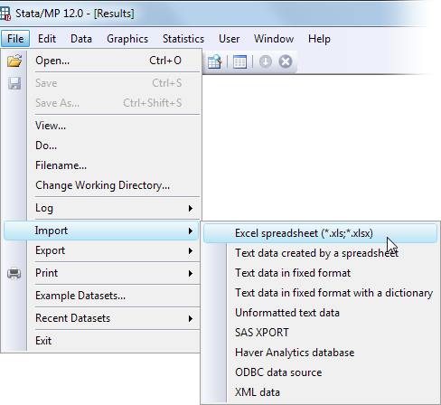 stat transfer sas formats