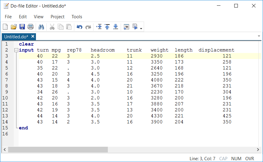 Screenshot. Column turn moved to first column